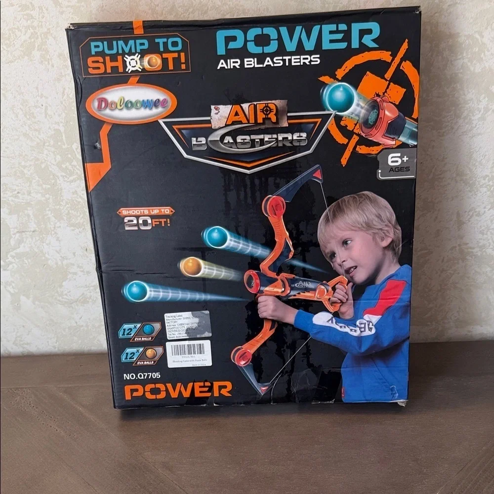 Power Air Blasters Toy - Orange and Blue